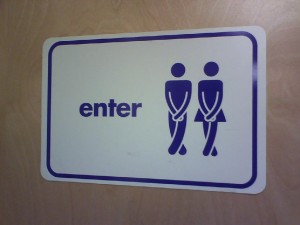 Bathroom sign