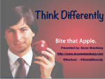 Think Differently – 10 lessons learned from Steve Jobs & Apple