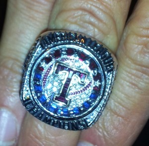 Texas Rangers Championship Ring